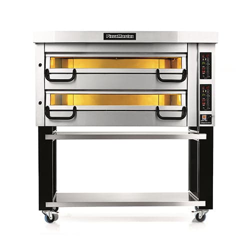 PizzaMaster PM732ED 58” Double Electric Pizza Deck Oven with Digital Display