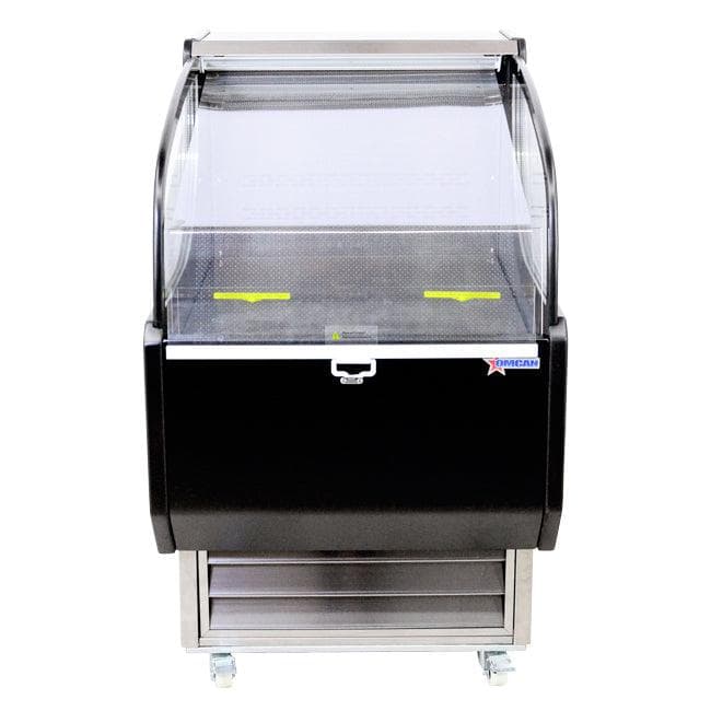 26″ Grab-and-Go Open Refrigerated Self-Serve Display Case, 7 cu.ft (190 L), Black