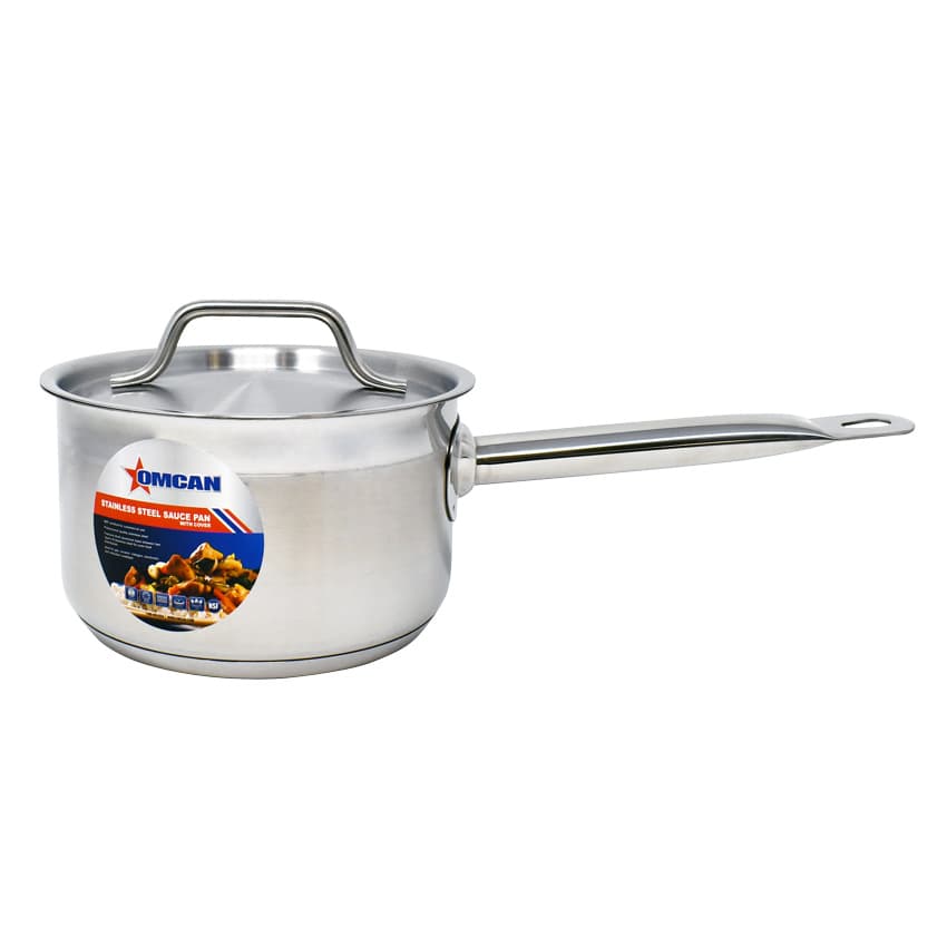 2 qt Stainless Steel Sauce Pan with Lid and Handle