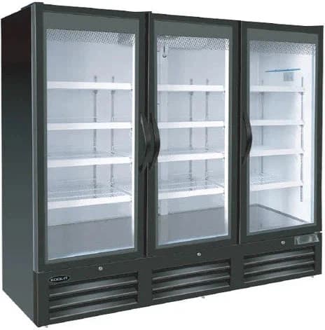 Kool-It – Glass Door Refrigerator, Swing Door Series, Full Vision, 3 Doors – KGR-78