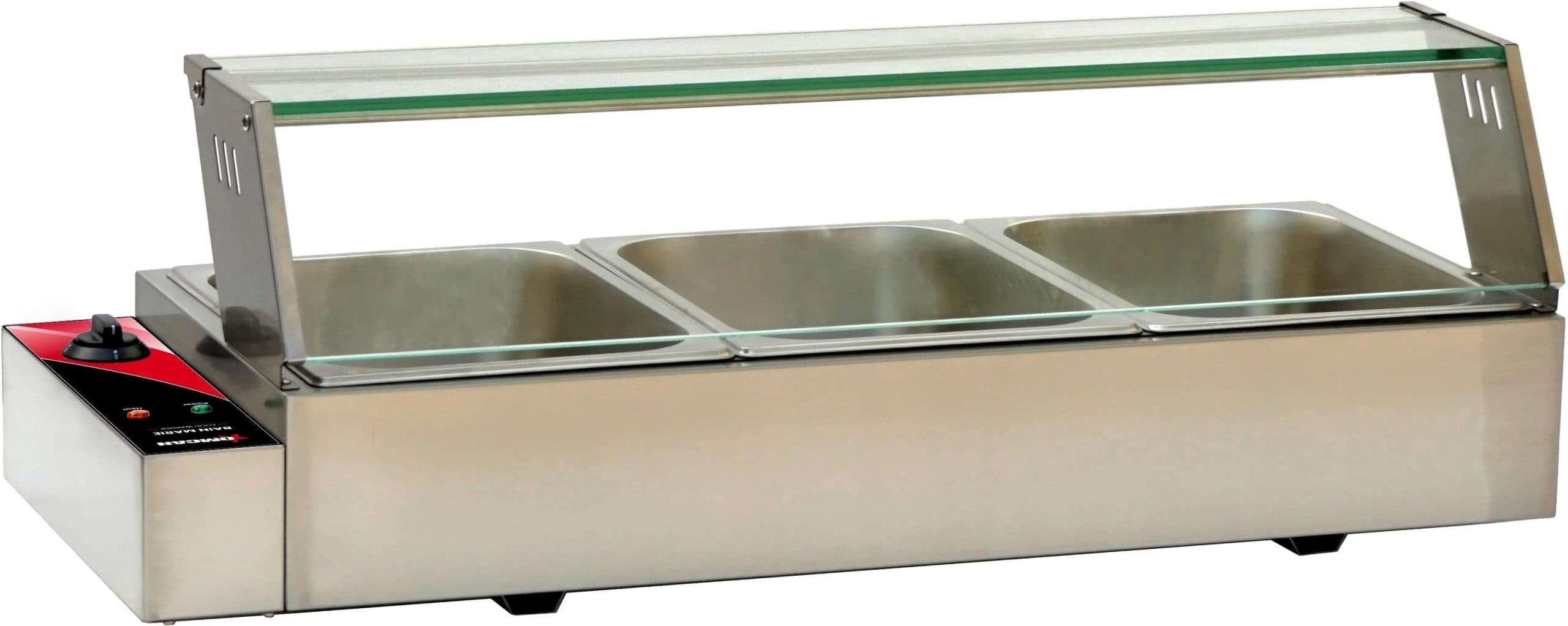36" Bain Marie with 3 Half-size Pans - 1.5 kW, 120V/60Hz/1Ph