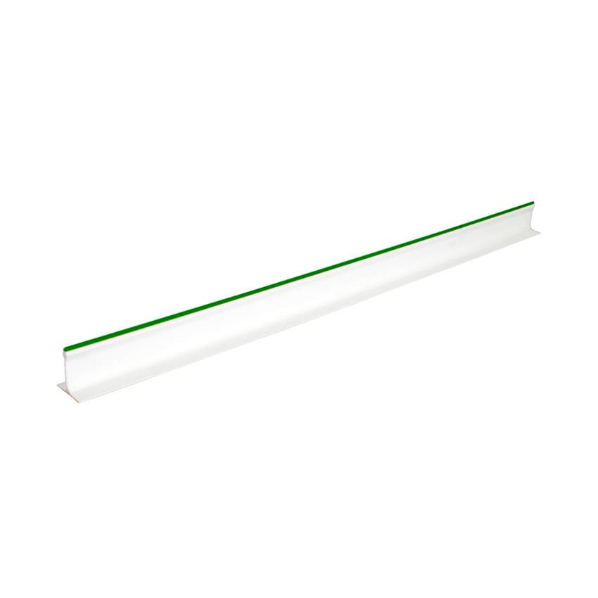 2″ x 30″ White Divider with Green Beading
