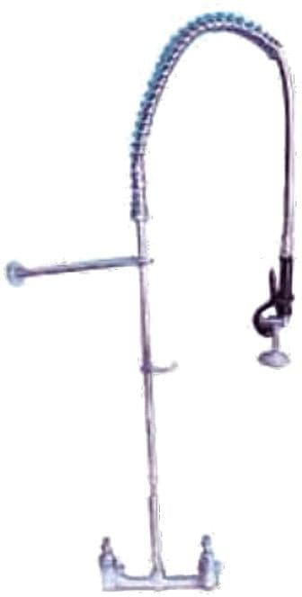Winholt - 14" Standard Spring Type Pre-Rinse Unit With Wall Bracket Chrome Hose Cover - WS-SPR-ST