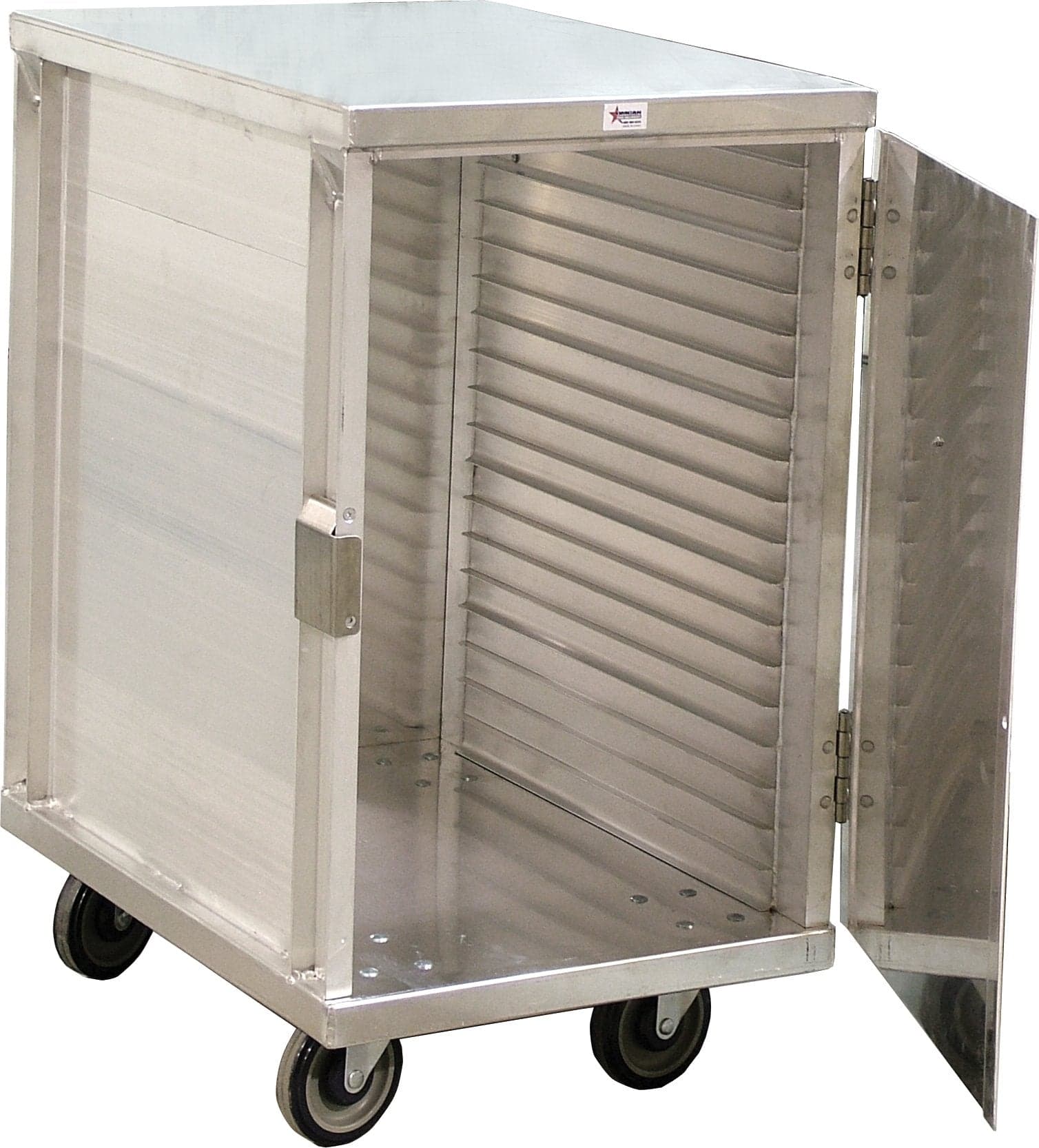 20-tier Enclosed Aluminum Pan Racks