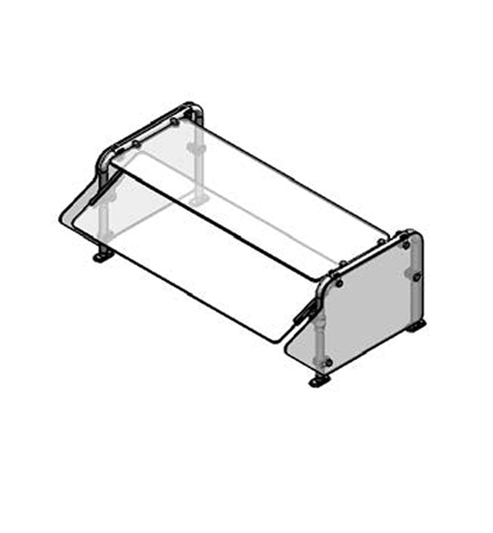 Randell – Serving Line Breath Guard Bent Models – RSB-STSSAF