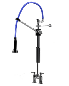 HIMI Products – Instinct Pre-Rinse Faucet Mini Unit with 36″ Hose, Wall Mount Bracket, Vacuum Breaker & 4″ Deck Mount Base Faucet – IF7001-4D