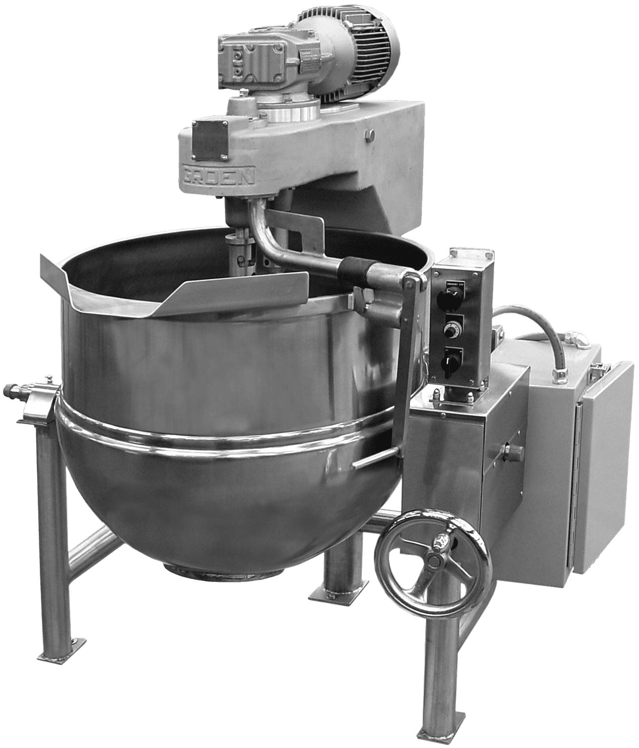 Groen – Steam Kettle Cooker/Mixer, TA/3, Floor Model With Twin Agitator, Cooker/Mixer, Direct Steam* – DL-40,TA/3