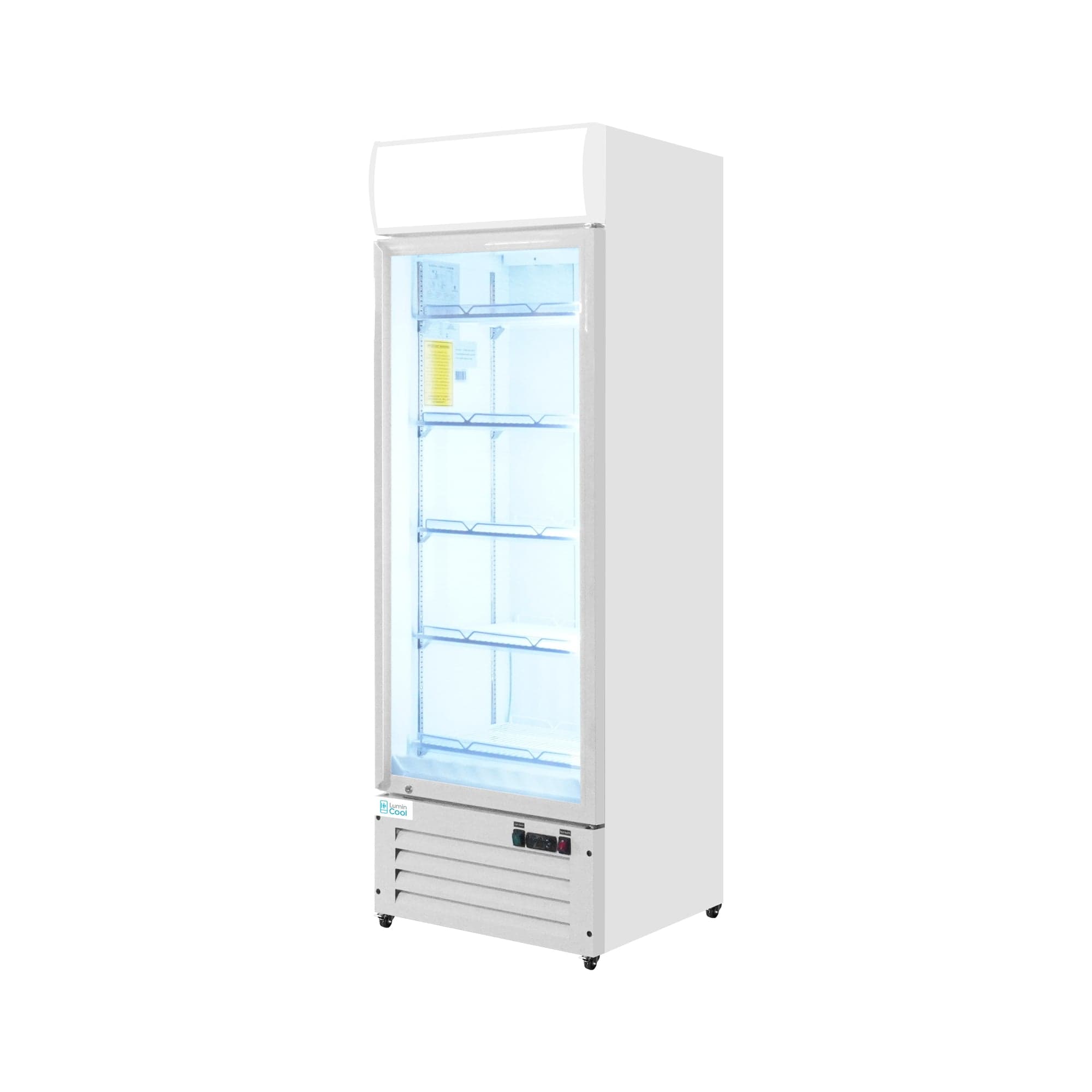 LUMIN COOL 25R-G1-W Display Glass Refrigerator, White