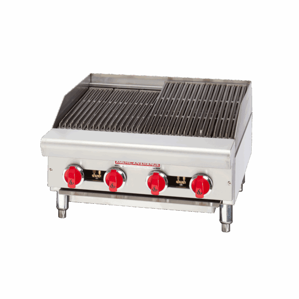 American Range ARSRB‐24 24″ Radiant Natural Gas Countertop Charboriler – 60,000 BTU