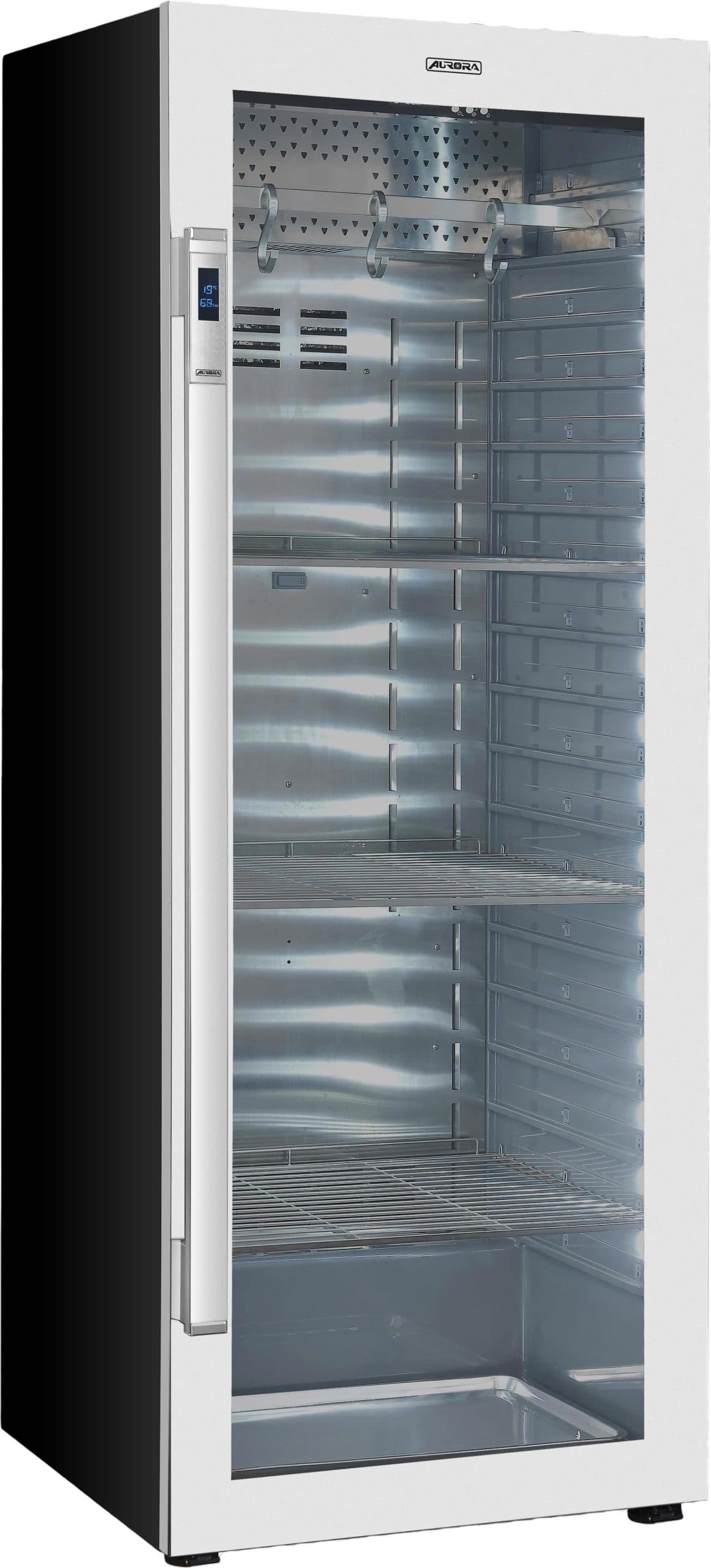 Omcan – Aurora 21.89 Cu. Ft. Single Glass Door Dry Aging Cabinet – 49000