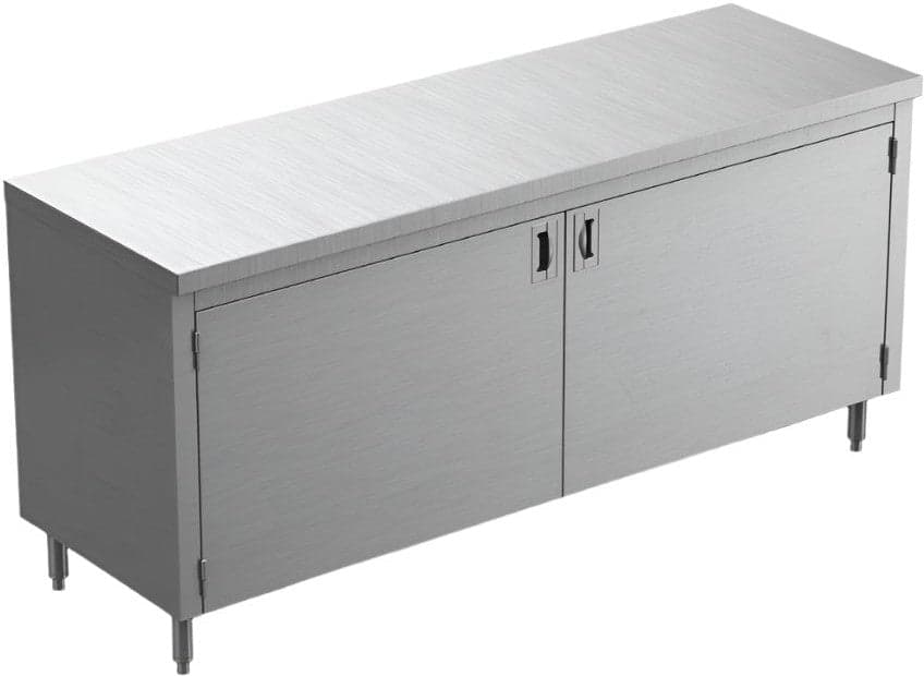 Winholt - 24" x 60" Flat Top Enclosed Base Table with Sliding Doors - STCT-D2460