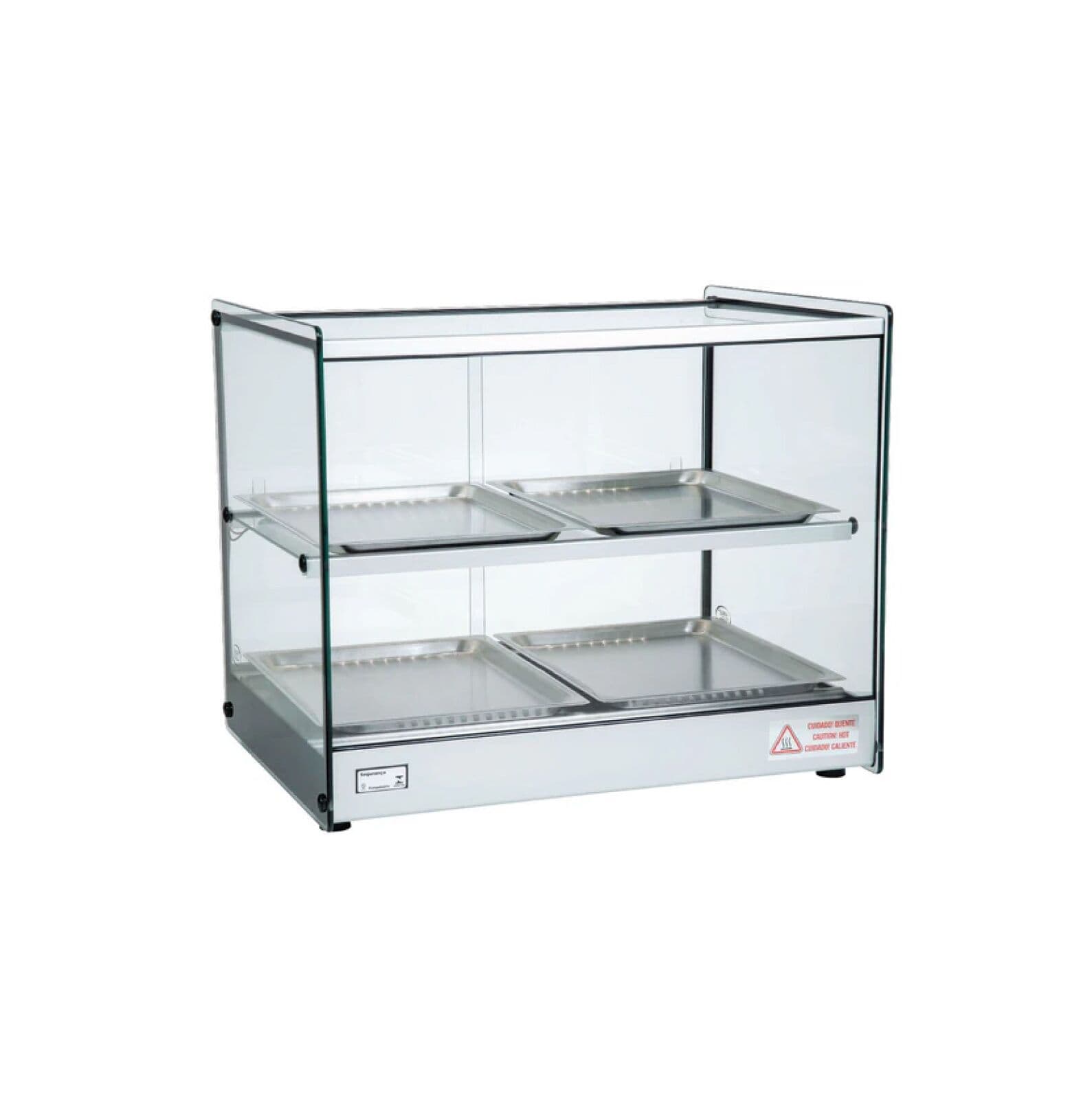 Celcook – Erato Line Double Shelf Heated Display Case 22″ – 4 Trays – CHD-22ERA