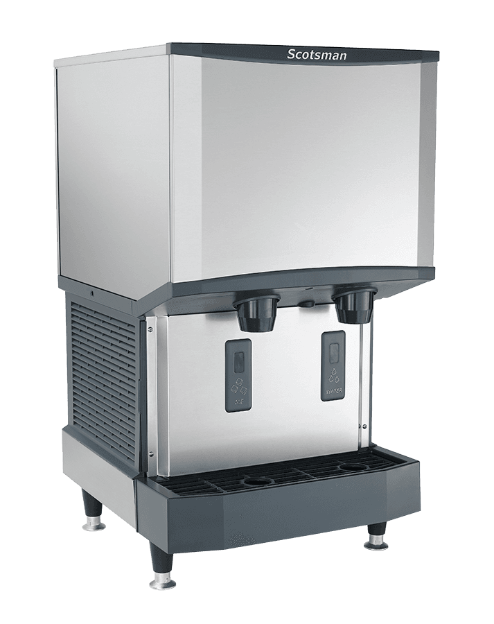 Scotsman HID525ABX-1 21″ Meridian Push-Button Air Cooled Countertop Nugget Ice Machine & Water Dispenser – 500 Lbs.