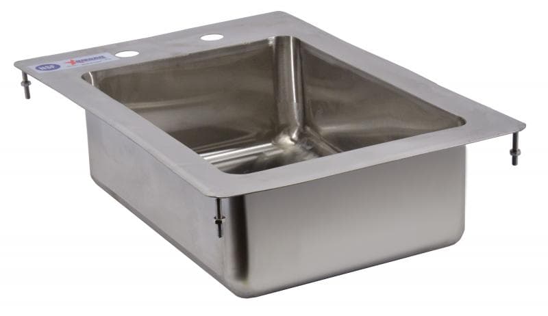 Omcan Stainless Steel Single Drop in Sink with Flat Top
