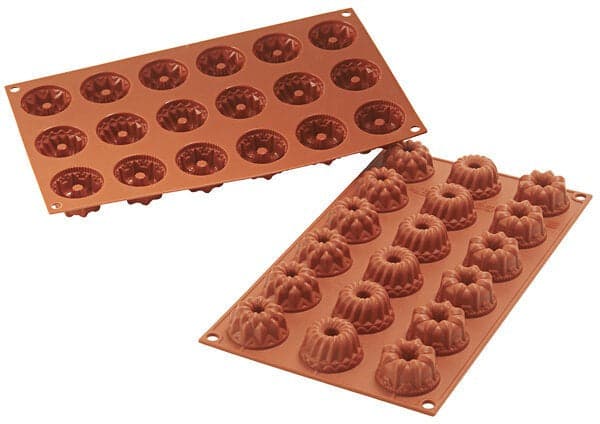 Silikomart – 1.5" x 0.86" Silicone #18 Compartment Mini Fantasy Baking Mold – SF132