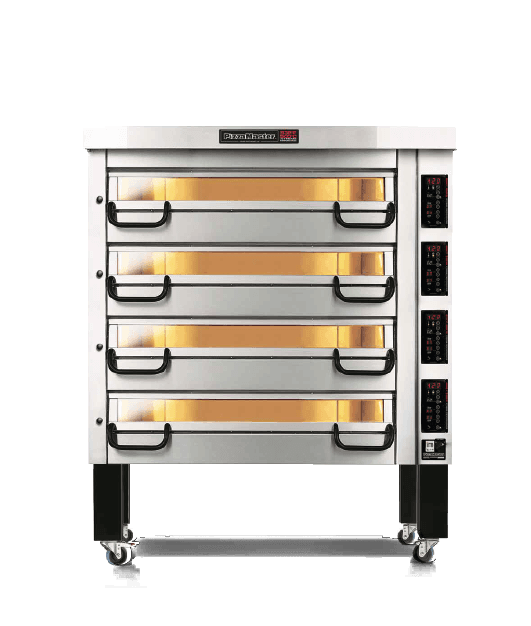 PizzaMaster – 700 Series 4 Stone Hearth, 4 Decks, Modular Electric Pizza Oven – PM 744ED