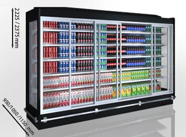 Hit-Line Louisiana MV A Plug-In Multideck Cabinet