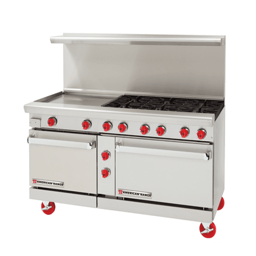 American Range AR-24G-6B-LP 60″ Propane Gas Range With 24″ Griddle