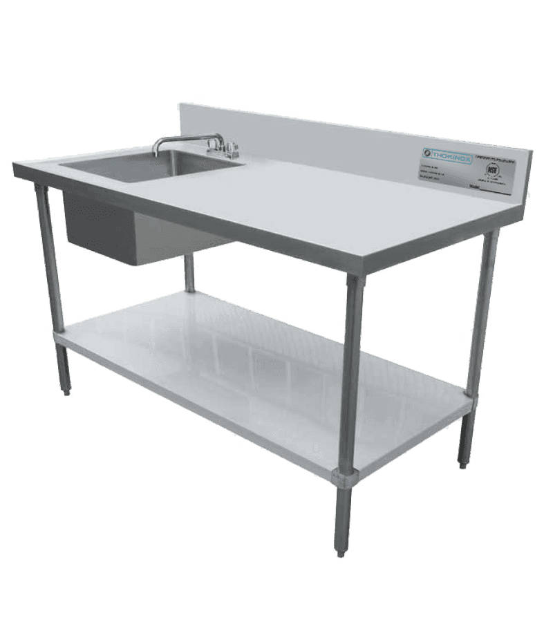 Thorinox TWTS-3048-LS 48" x 30" x 35.5" Work Tables with Sink