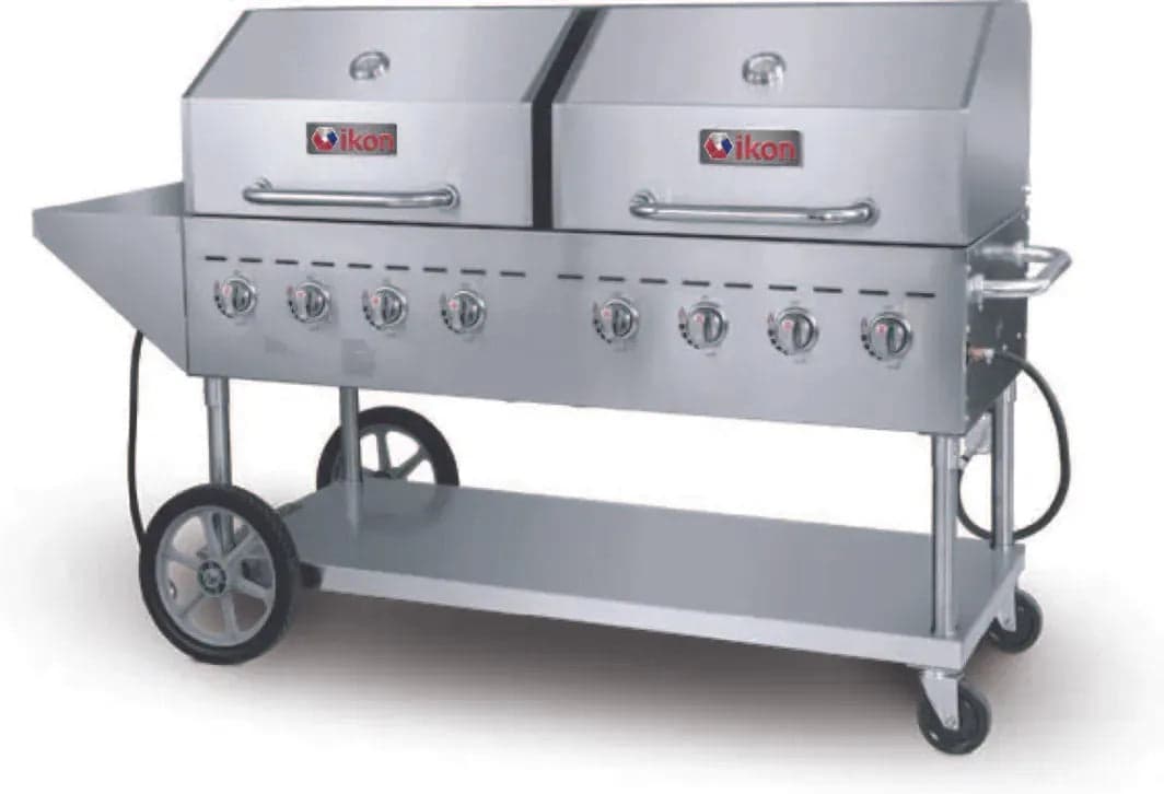 IKON COOKING - 80" Stainless Steel Outdoor Gas Grill - IBQ-60