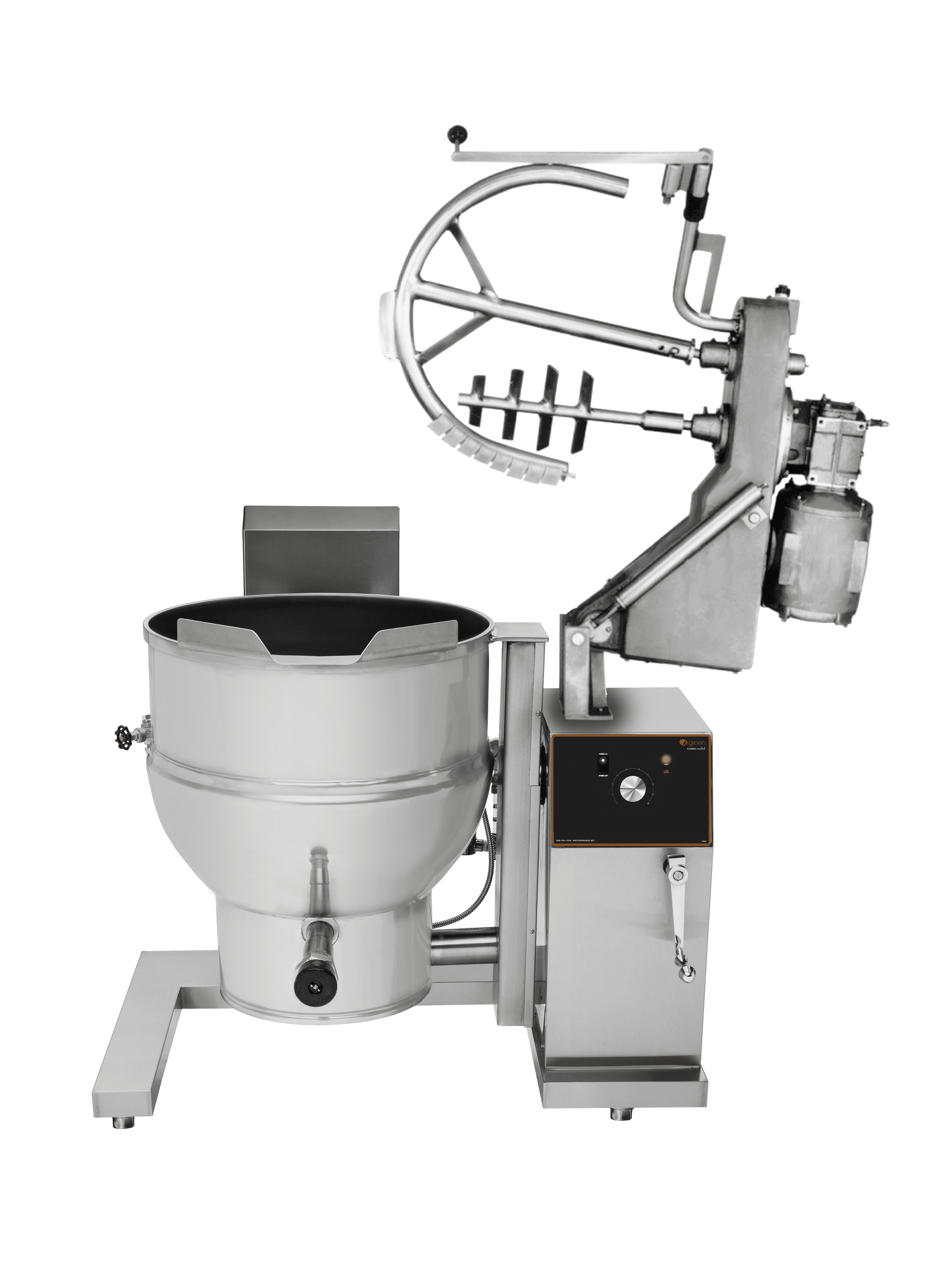Groen – Steam Kettle Cooker/Mixer, INA/2, Floor Model With Inclined Agitator, Cooker/Mixer, Gas – DHT-60C,INA/2