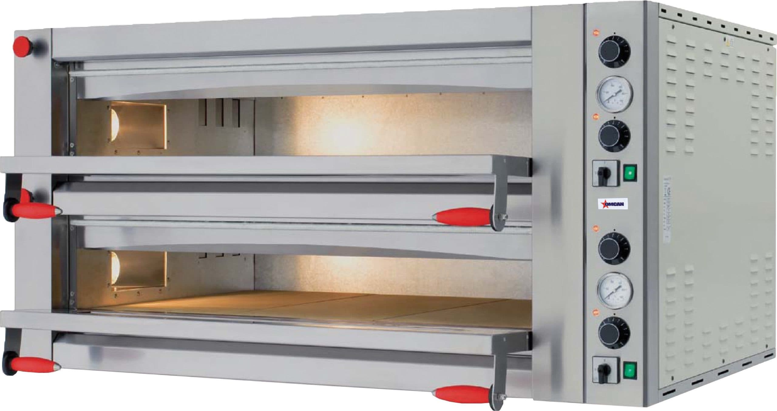 Trento Fuoco Series 57″ Double Chamber Pizza Oven with 41.3″ Chamber, Mechanical Display – 18 kW, 220 V, 3 Ph