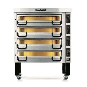 PizzaMaster – Three Stone Hearth, Four Deck, Modular Electric Deck Pizza Oven – 800 Series – PM 834ED