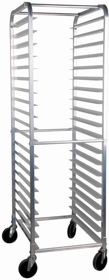 Aluminum Heavy-Duty Curved Top Bun Pan Rack with 20 slides and 3″ spacing