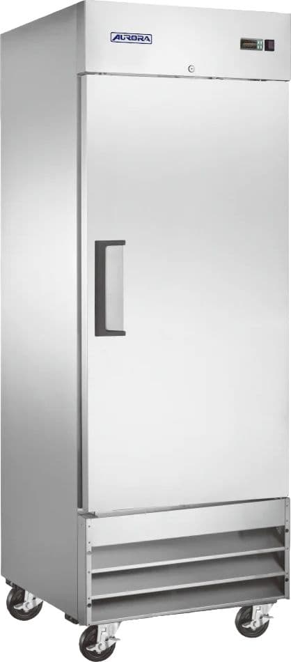 Aurora 29″ One (1) Door Reach-in Refrigerator, 21 cu.ft. (583 L), Stainless Steel