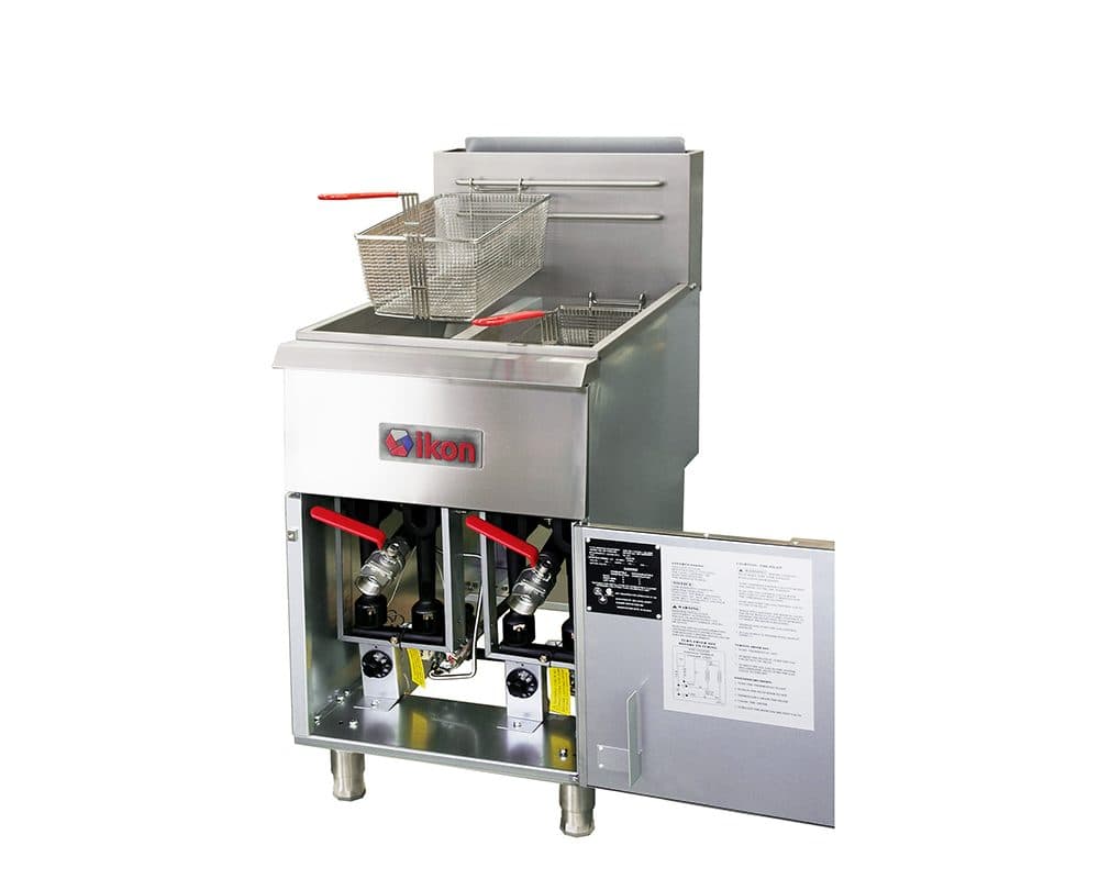 Ikon IGF-40/40 72 – 78 Lb. Gas Floor Fryer – 120,000 BTU