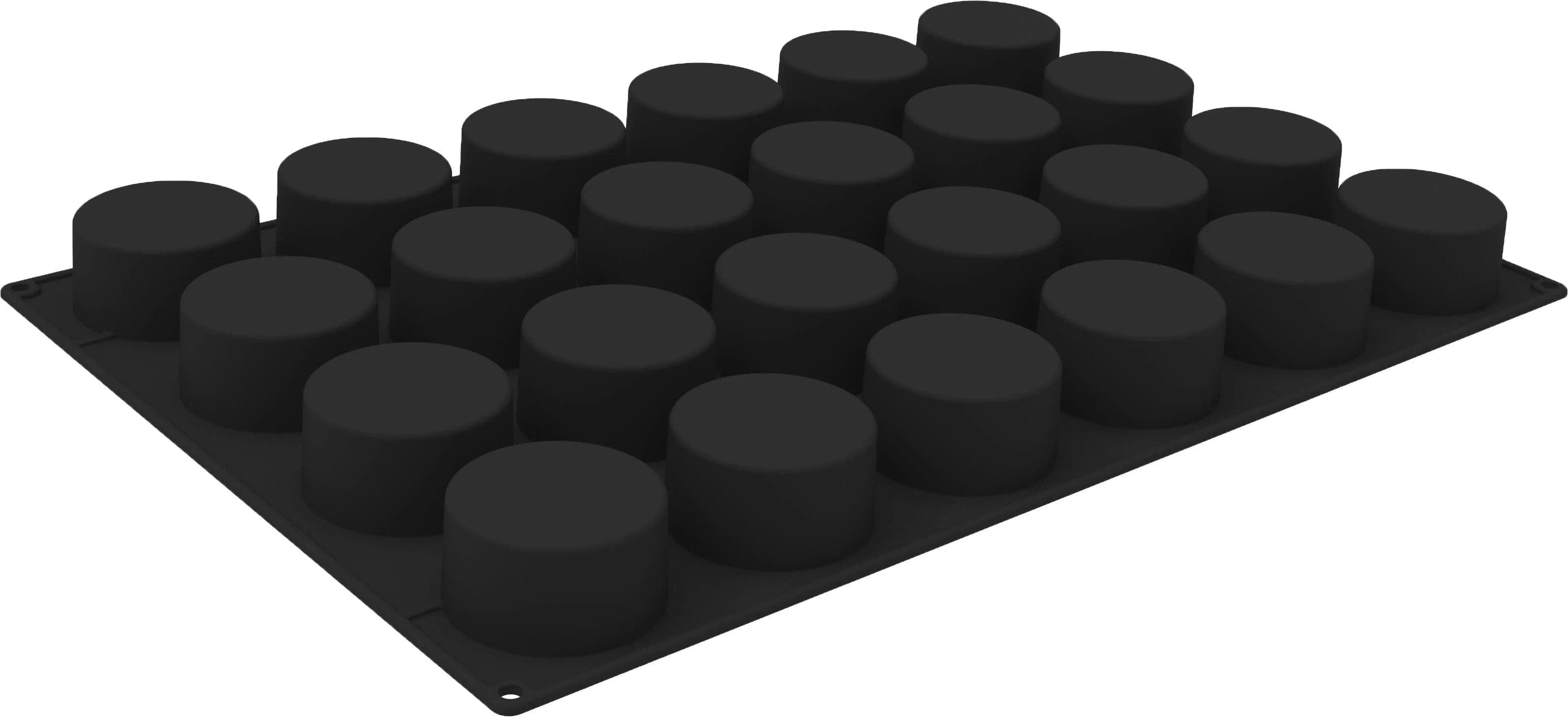 Silikomart – 3" Silicone Cylinder Baking & Freezing Mold with 24 Cavities – SQ084