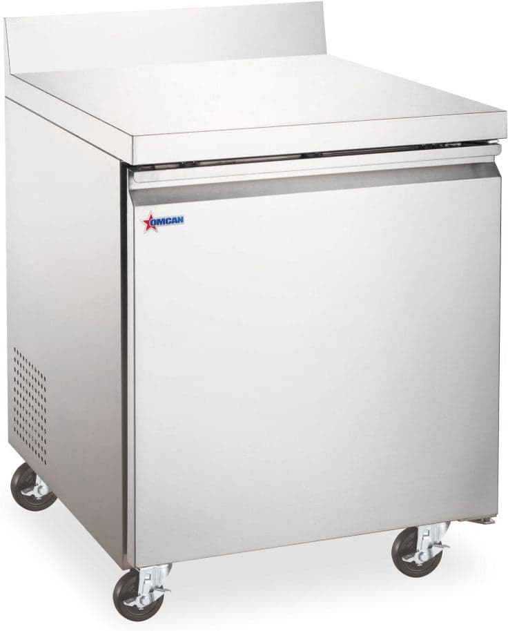 27″ One (1) Worktop Refrigerator with Backsplash, 5 cu.ft (154 L), Stainless Steel