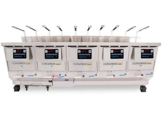 Ultrafryer – E20-20 Five Vat Commercial Electric Deep Fryer with UltraClear Plus Filtration – B-E20-20-5-UCP