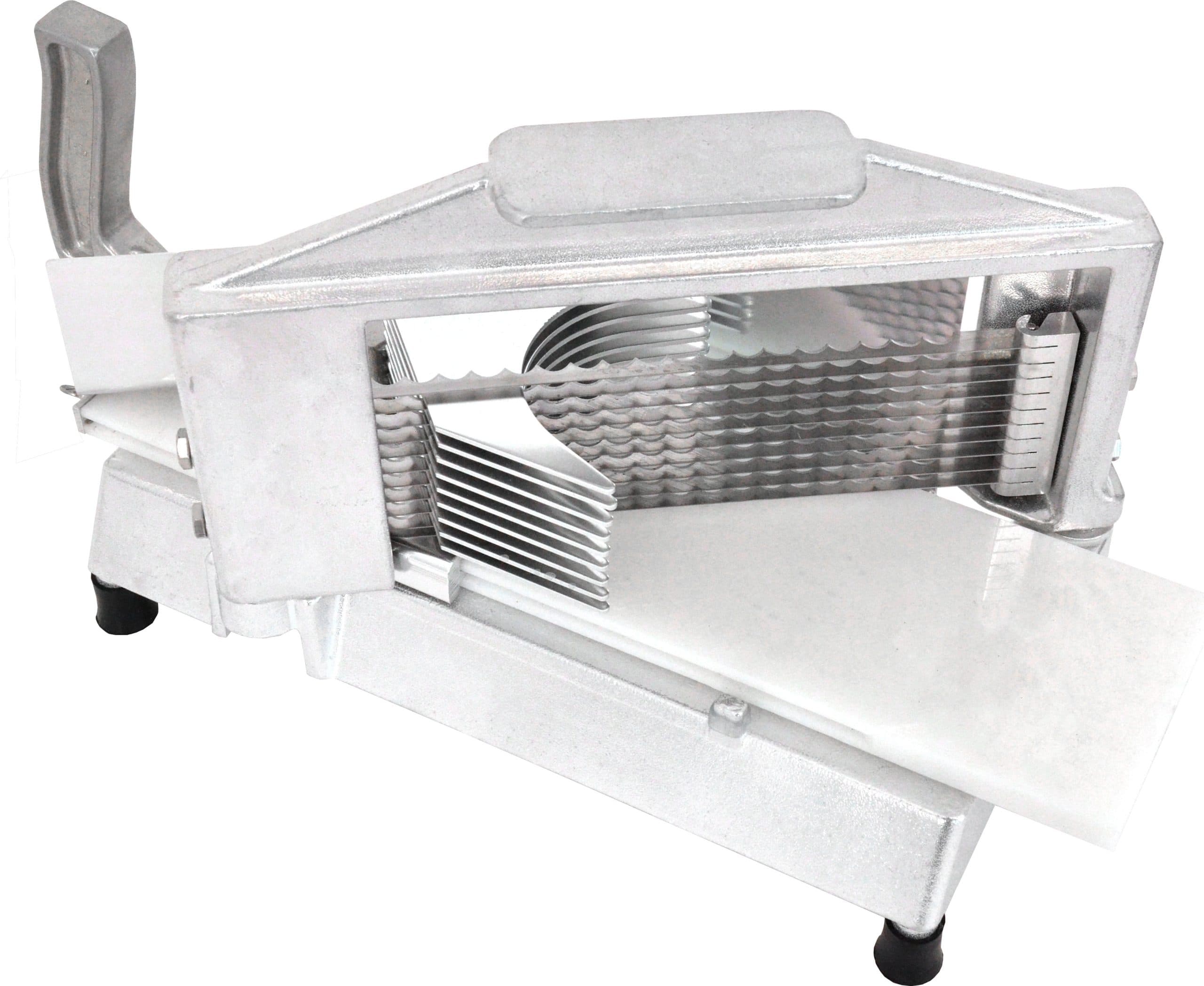 1/4″ Stainless Steel, Cast Aluminum Manual Tomato Slicer