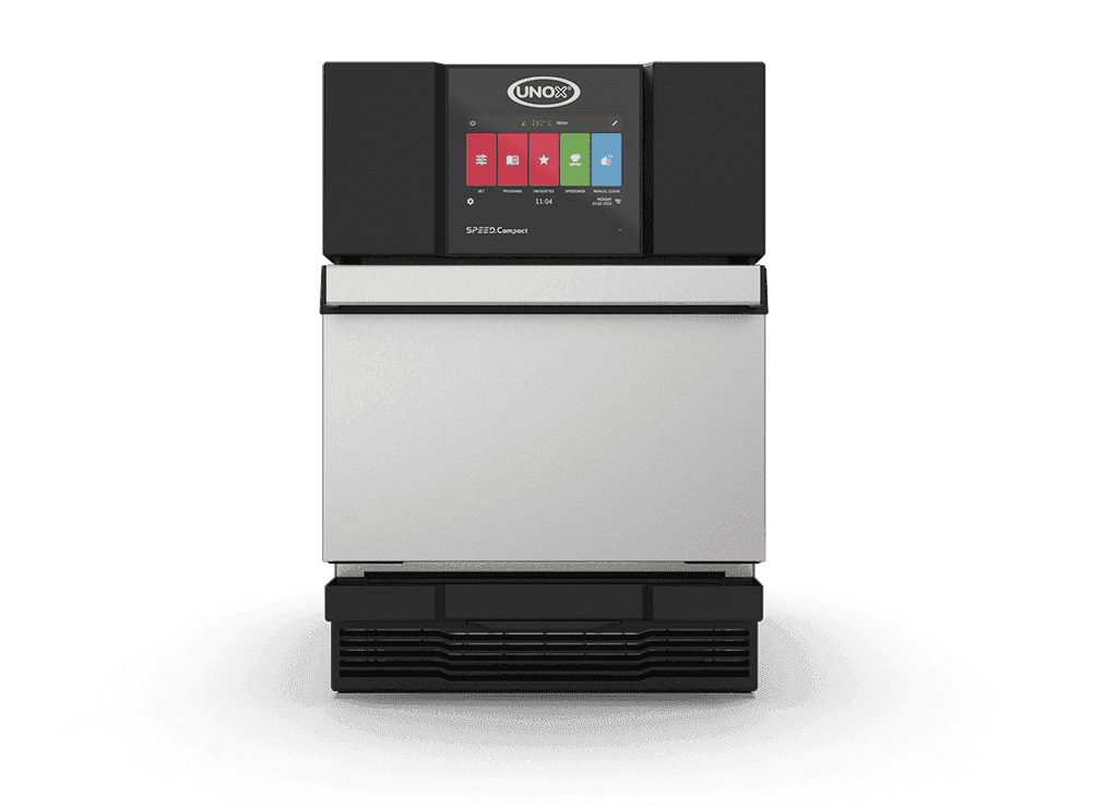 Unox – SPEED.Compact ECO Electric Combi Speed Oven, 1 Trays 11.8″ x 11.8″, Drop-Down Door – XAMA-01NS-MCDS