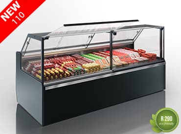 Hit-Line Missouri AC 120 / 110 A Plug-In Serve-Over Refrigerated Counter