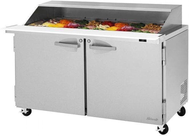 Turbo Air – PRO Series 60.25″ Silver Two-Doors Sandwich/Salad Prep Table-Slide Lid with Side Breathing – PST-60-24-N-SL (ETA 5-6 Weeks)