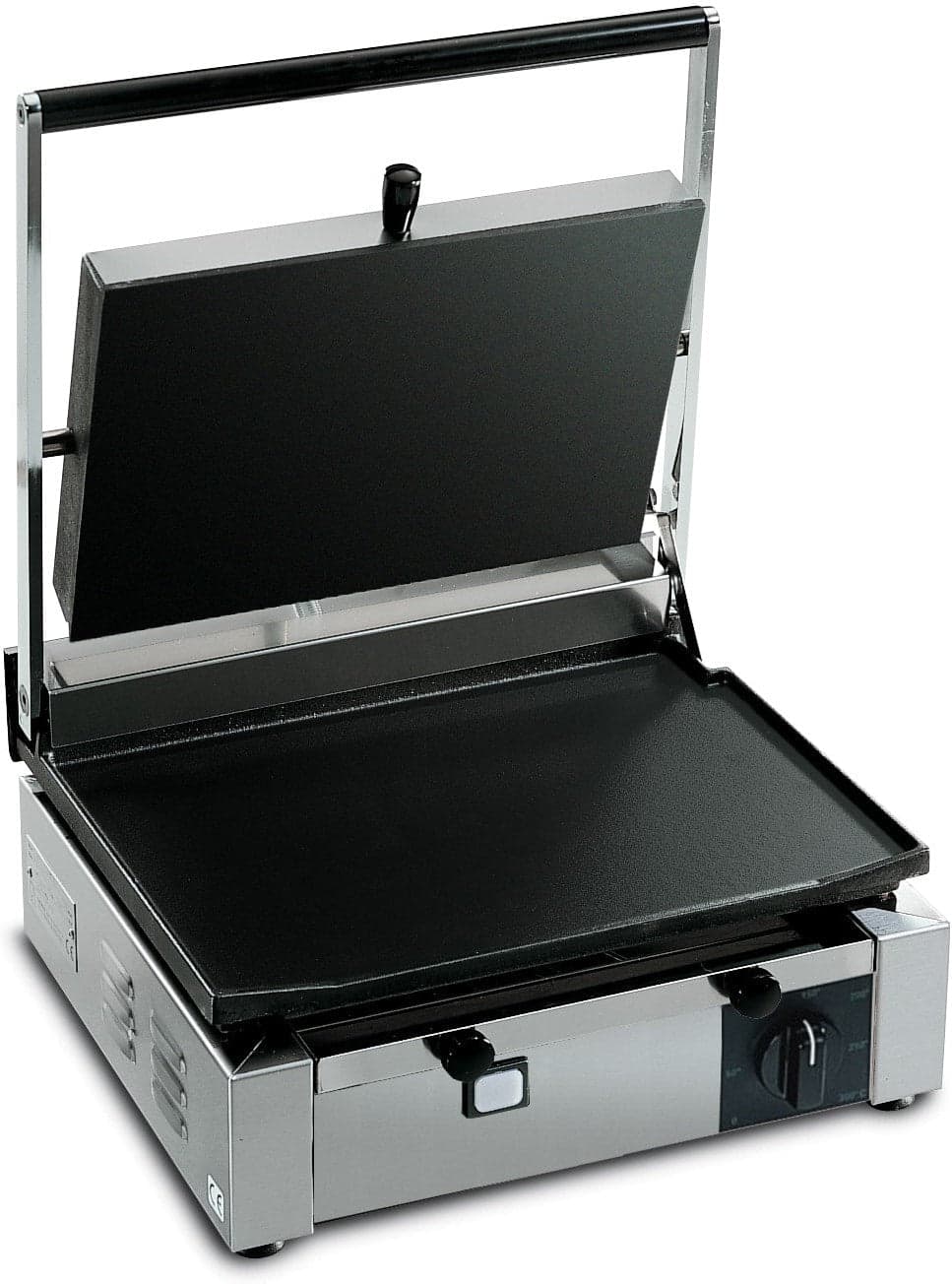 Eurodib – CORT-L Electric Panini Grill 110V w/ Ribbed Top & Flat Bottom – SMSCORTL110