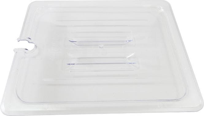 Polycarbonate Half-Size Clear Slotted Cover for Food Pan