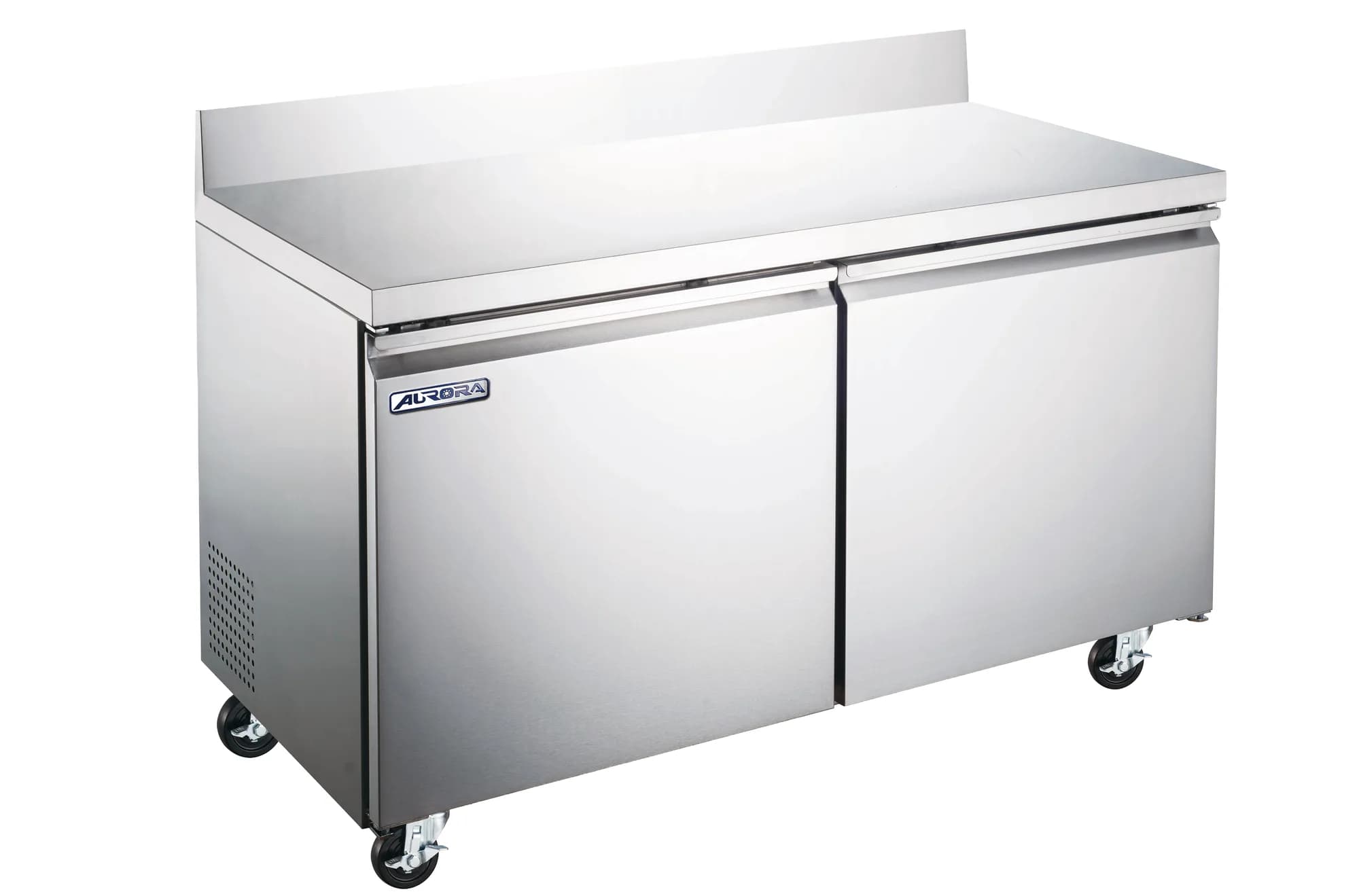 Aurora 48″ Two Door Worktop Refrigerator with Backsplash, 11 cu. ft. – RE-CN-0011E-B-HC