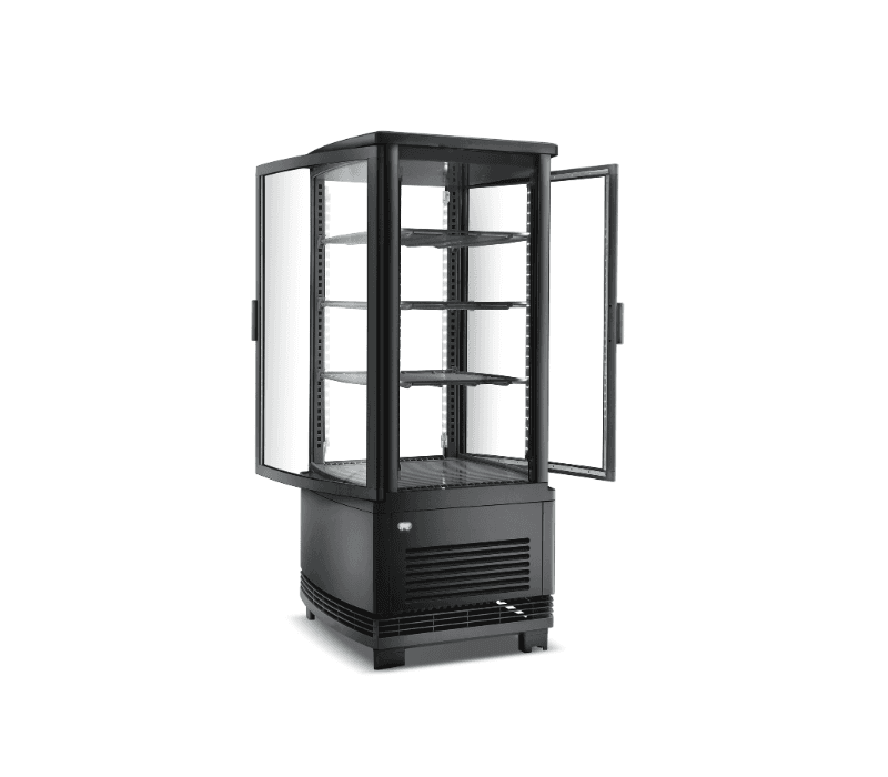 COLDZONE – CL-78R COUNTERTOP DISPLAY CASE 18″ 4 SIDED 2DR OPEN 17″