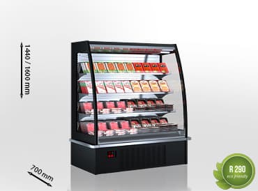 Hit-Line Indiana eco ASV 070 M/A Semi-Vertical Refrigerated Cabinet
