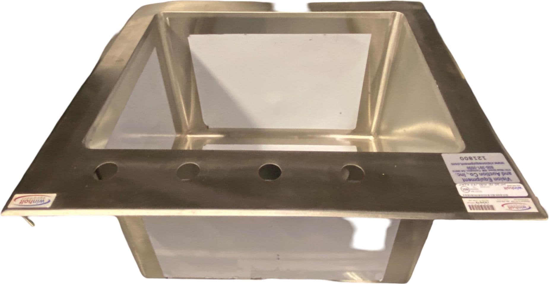 Winholt - 8" Stainless Steel Deep Bowl Drop-In Sink - WS-DIS-FE-1416-8DP