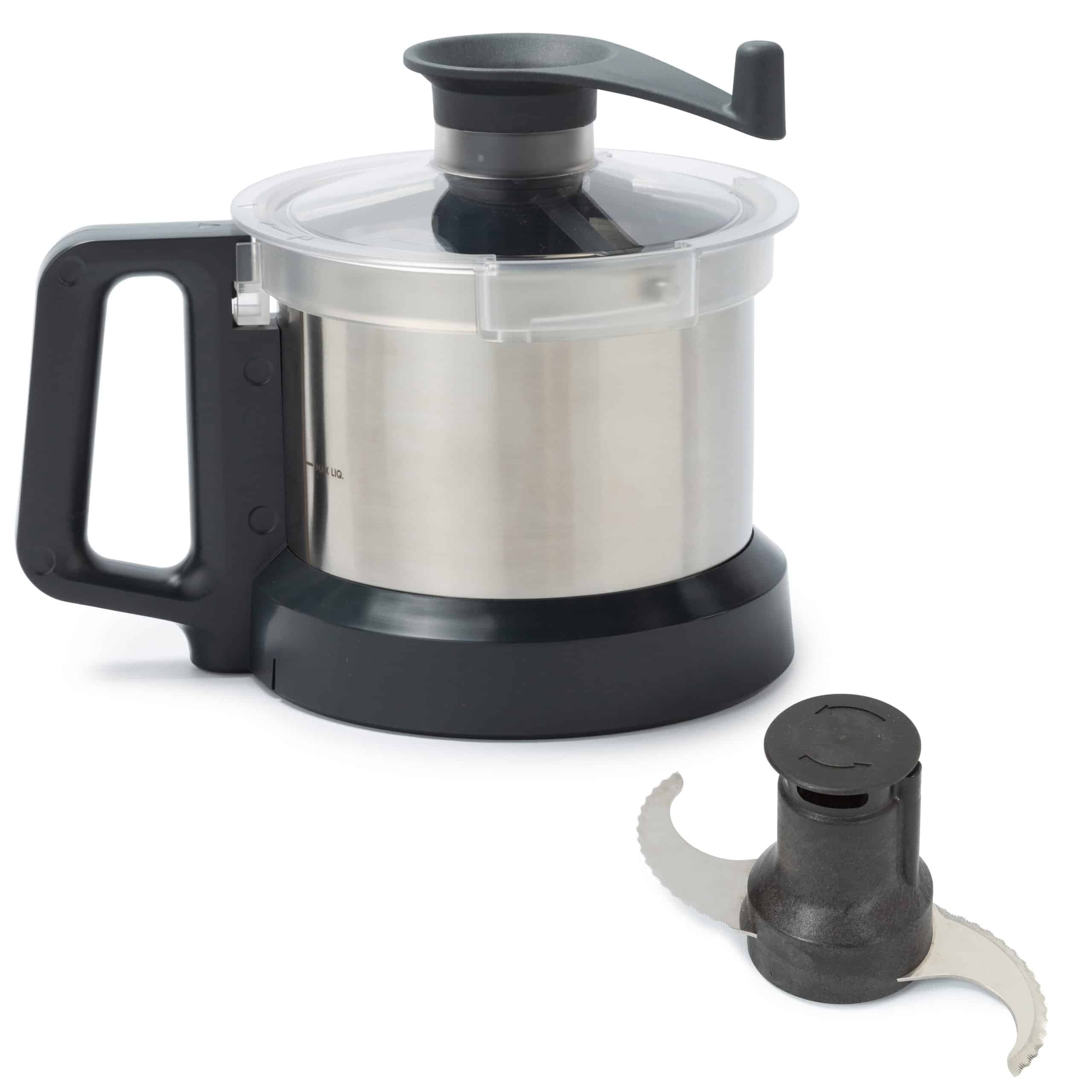 Dito Sama – Stainless Steel Bowl, Microtoothed Rotor and Scraper Lid Kit for 2.6 L Cutter Mixer
