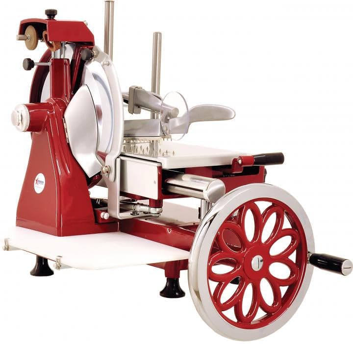 Trento 14.5″ Blade Volano Manual Slicer Flower Flywheel and Stainless Steel Tray