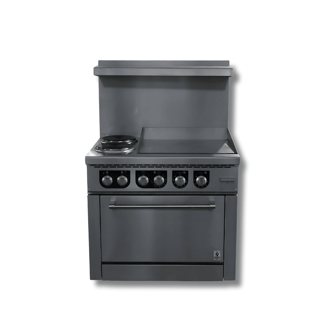 HOTZONE HZ-ER36-24G Electric Range 36" (2 Burner + 24"Griddle)
