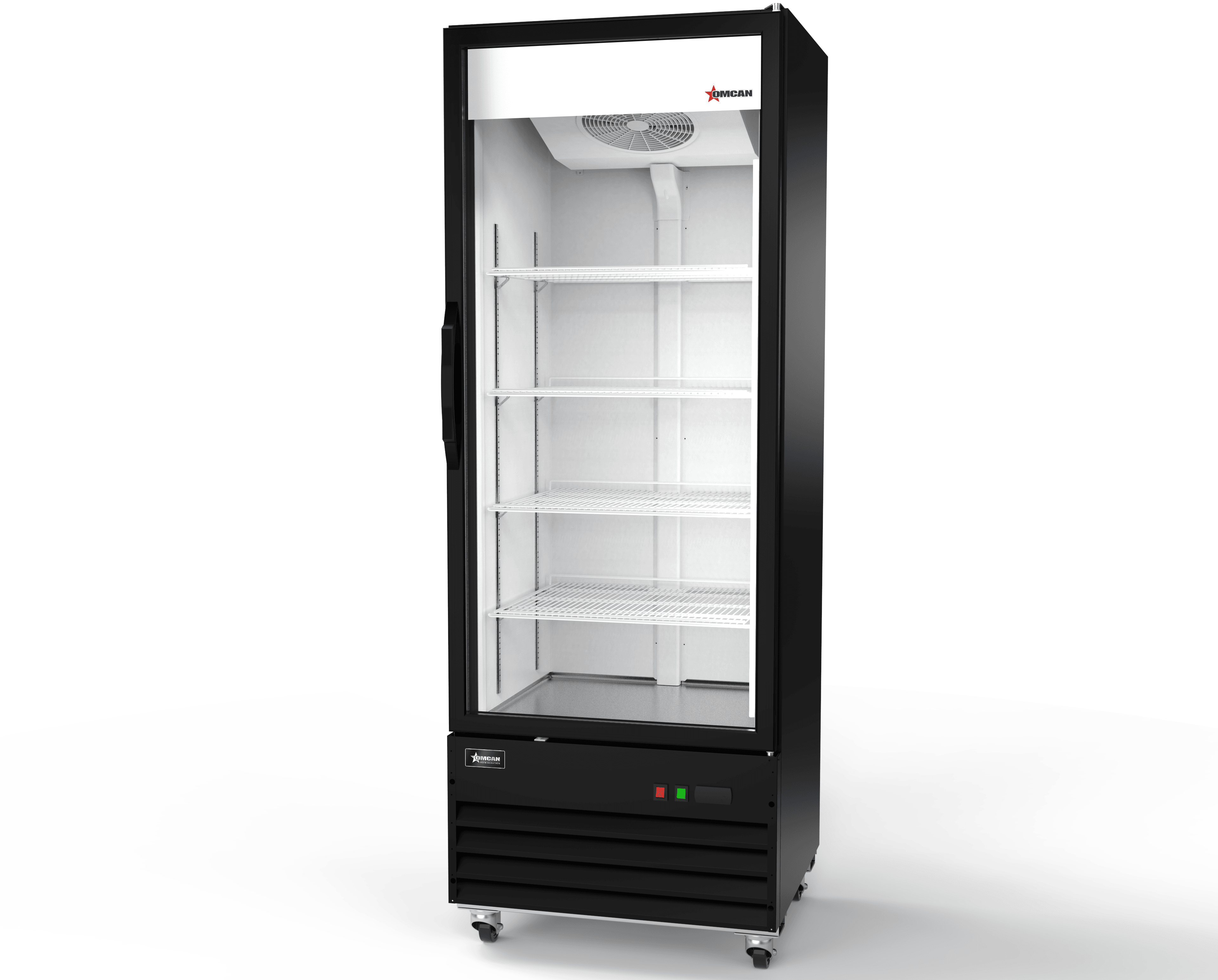 30" One (1) Glass Door Display Refrigerator, 16.3 cu.ft. (461 L), Black