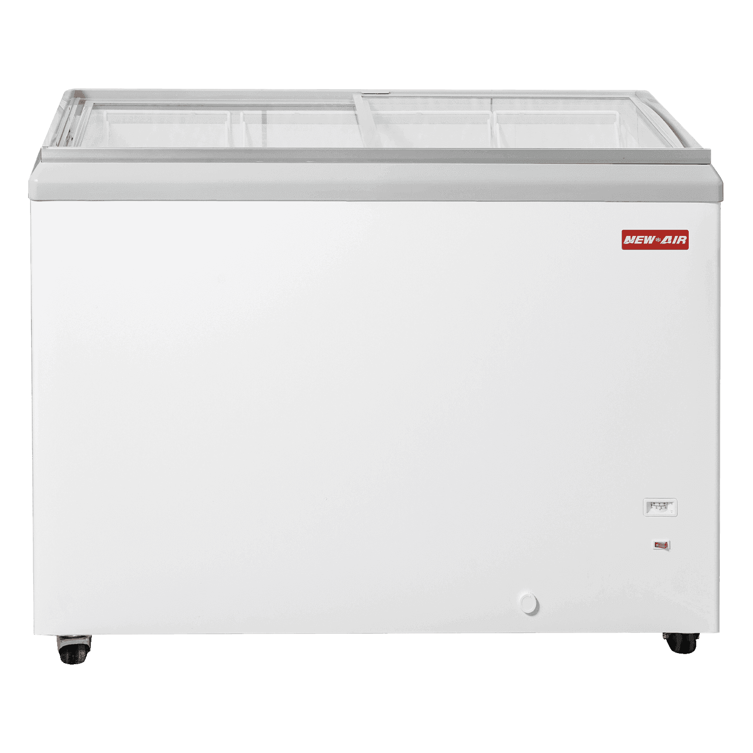 New Air 41″ Ice Cream Freezer with Slide Flat Glass Top 8.5 Cu. Ft – NIF-41-FG