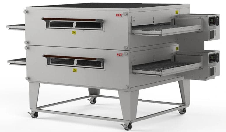 XLT 3280-2B Double Stack Liquid Propane Conveyor Pizza Oven (32″ belt, 80″ chamber)