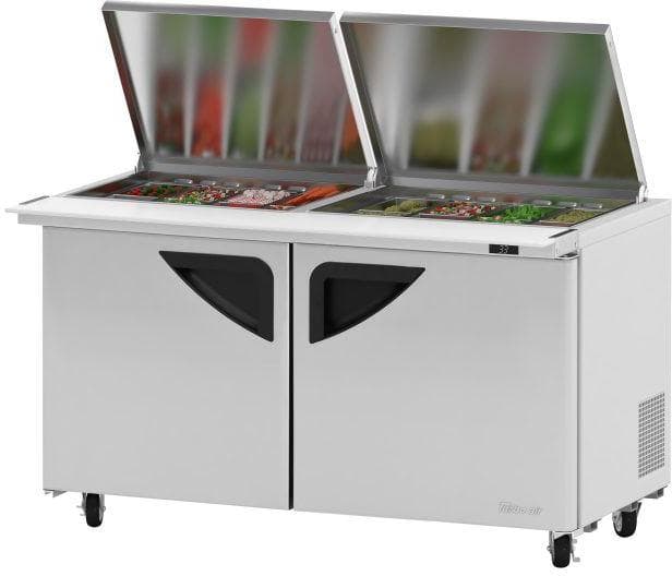 Turbo Air – Super Deluxe 60.25″ 2 Swing Door Mega Top Refrigerated Sandwich Prep Table with Flat Lids – TST-60SD-24-N-FL (ETA 5-6 Weeks)